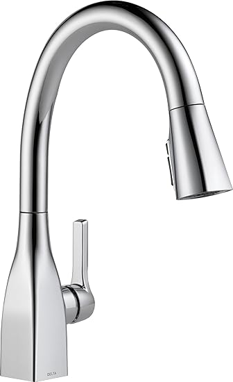 Delta Faucets Mateo Single Handle Kitchen Sink Faucet With Pull