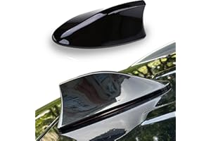 Miytsya Shark Fin Antenna Car Antenna Decorative Top Mounted Dummy Roof Aerial for Car Trunk SUV (Black)
