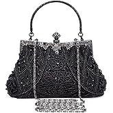 Selighting 1920s Vintage Beaded Clutch Evening Bags for Women Formal Bridal Wedding Clutch Purse Prom Cocktail Party Handbags | 1920s, Vintage, Beaded, Formal, Bridal, Wedding