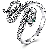 POPLYKE Animal Open Rings 925 Sterling Silver Adjustable Cute Animal Jewelry Rings for Women