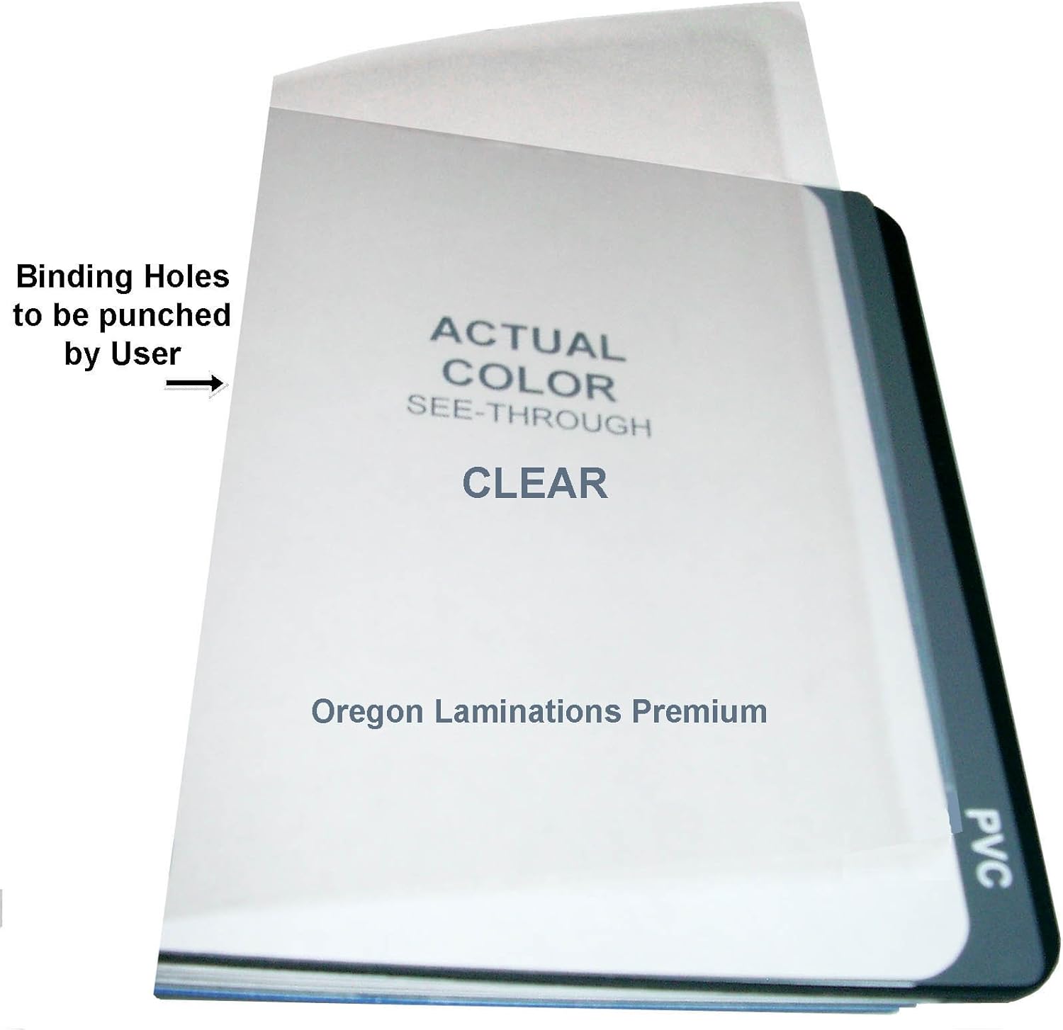Heavy 16 Mil Clear Business Report Covers 8-1/2 x 11 (Pack of 100) Plastic Binding Sheets [NOT for Making Face Shields : Business Report Covers : Office Products