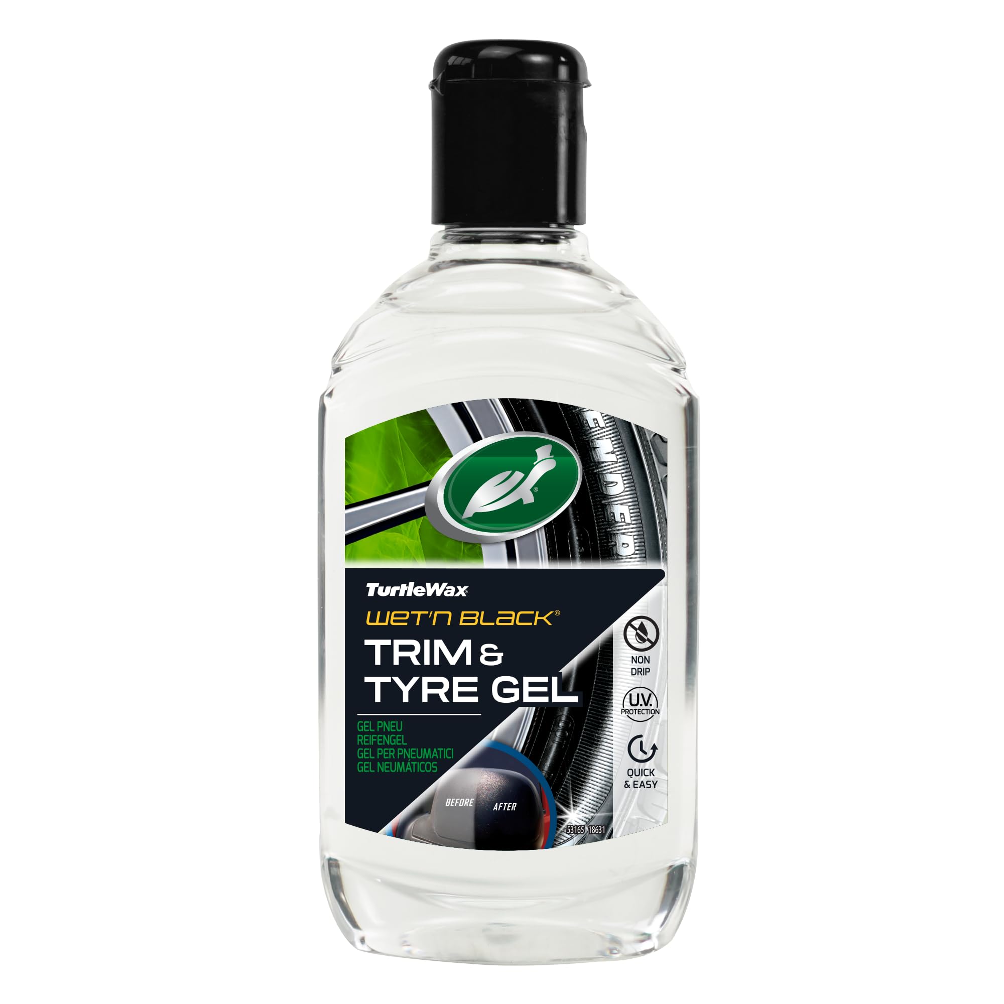 Turtle Wax 1830923 Wet N Black Tyre & Trim Gel 300ml TYRE CLEANER
