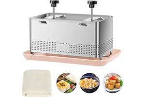 Tofu Press, 304 Stainless Steel Tofu Maker Press Mold for Easily Pressing Out Water from Organic Silken Soft and Extra Firm B