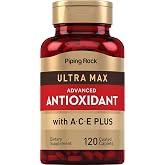 Piping Rock Antioxidant Supplements 120 Caplets | Advanced Formula For Men and Women | With Vitamin A, C, E | Ultra Max Complex | Non-GMO, Gluten Free