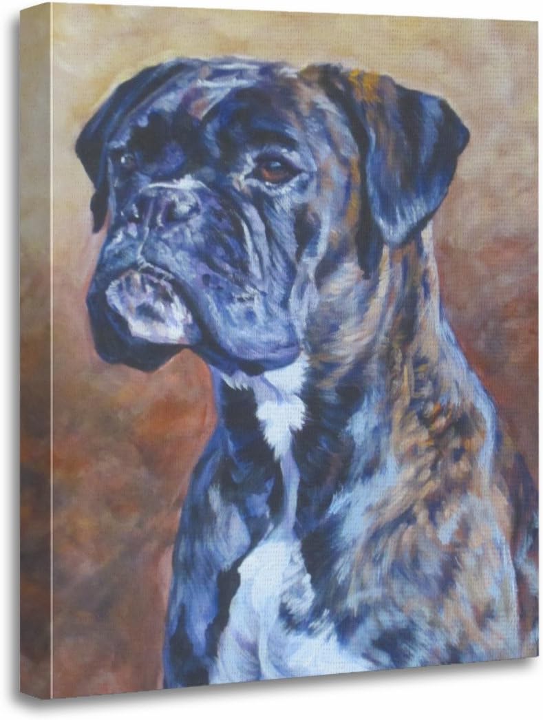 brindle dog boxer
