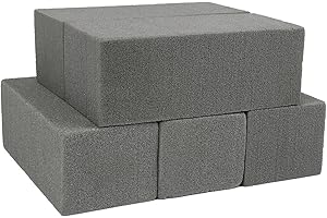 KIMOBER Dry Floral Foam Bricks,Florist Foam Blocks for Flower Arrangement, Wedding,Party Decoration, Pack of 5