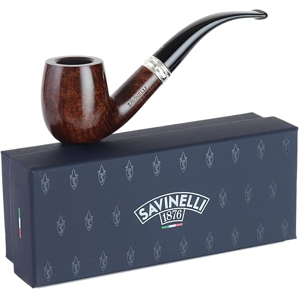 Savinelli Roma 601 ブラックステムタバコパイプ hayamipro_44302