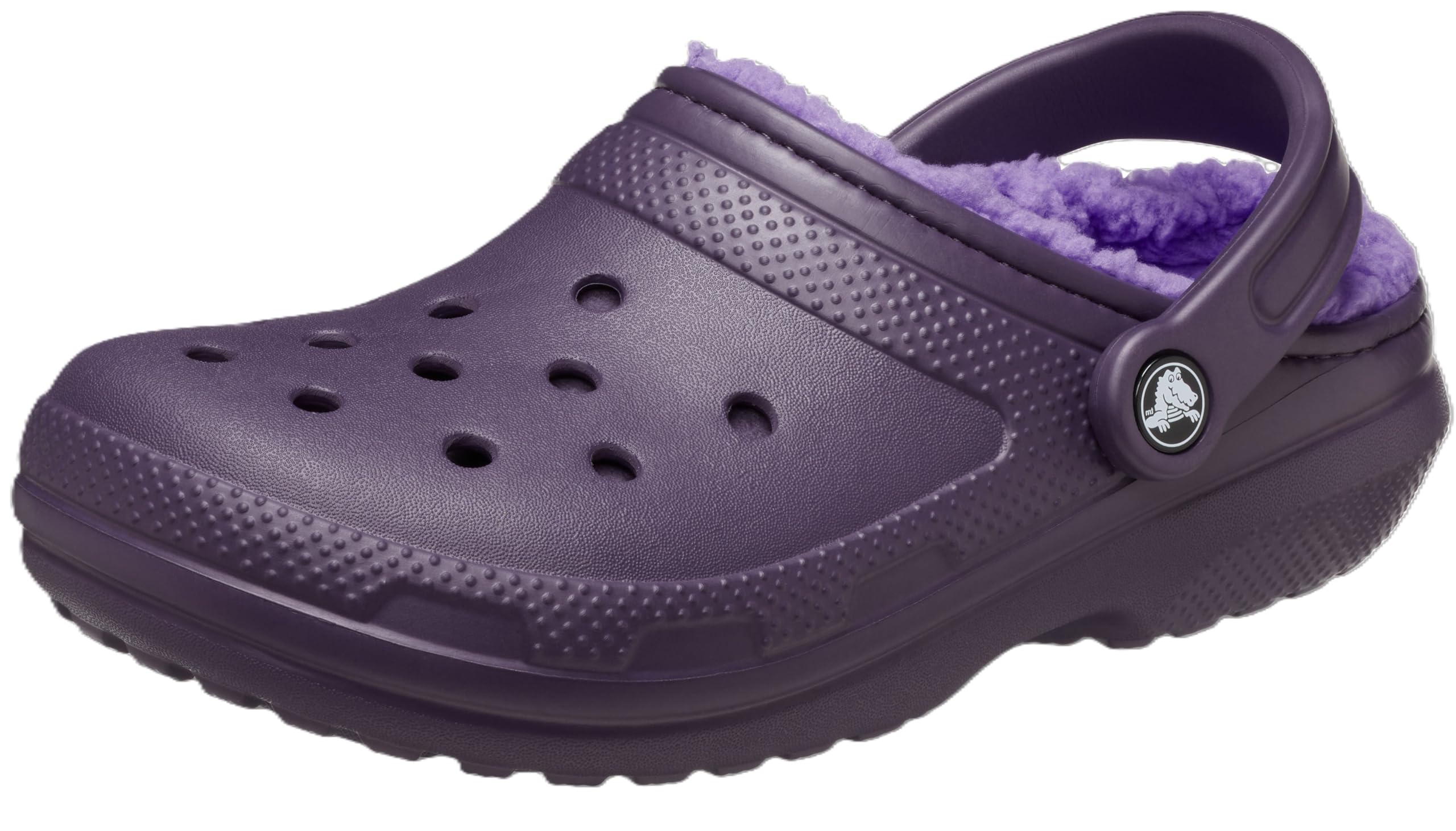 Crocs Unisex-Adult Classic Lined Clog, Dark Iris, 7 Women/5 Men Image