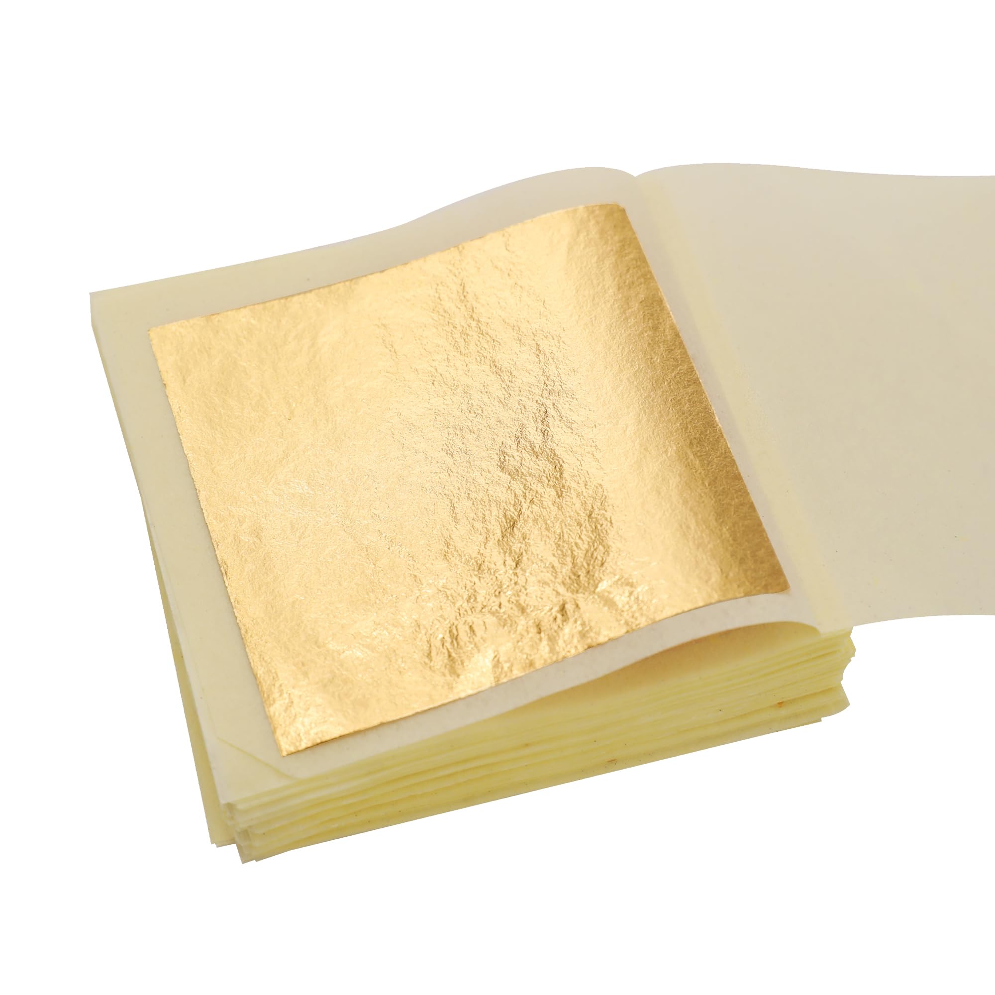 30 Sheets of Gold Leaf Sheets, Simulated Gold Foil Paper for Nail Art, Art Creations, Photo Frame Decoration, Home Furnishings and Multi-Art Decoration, 5 x 5 cm