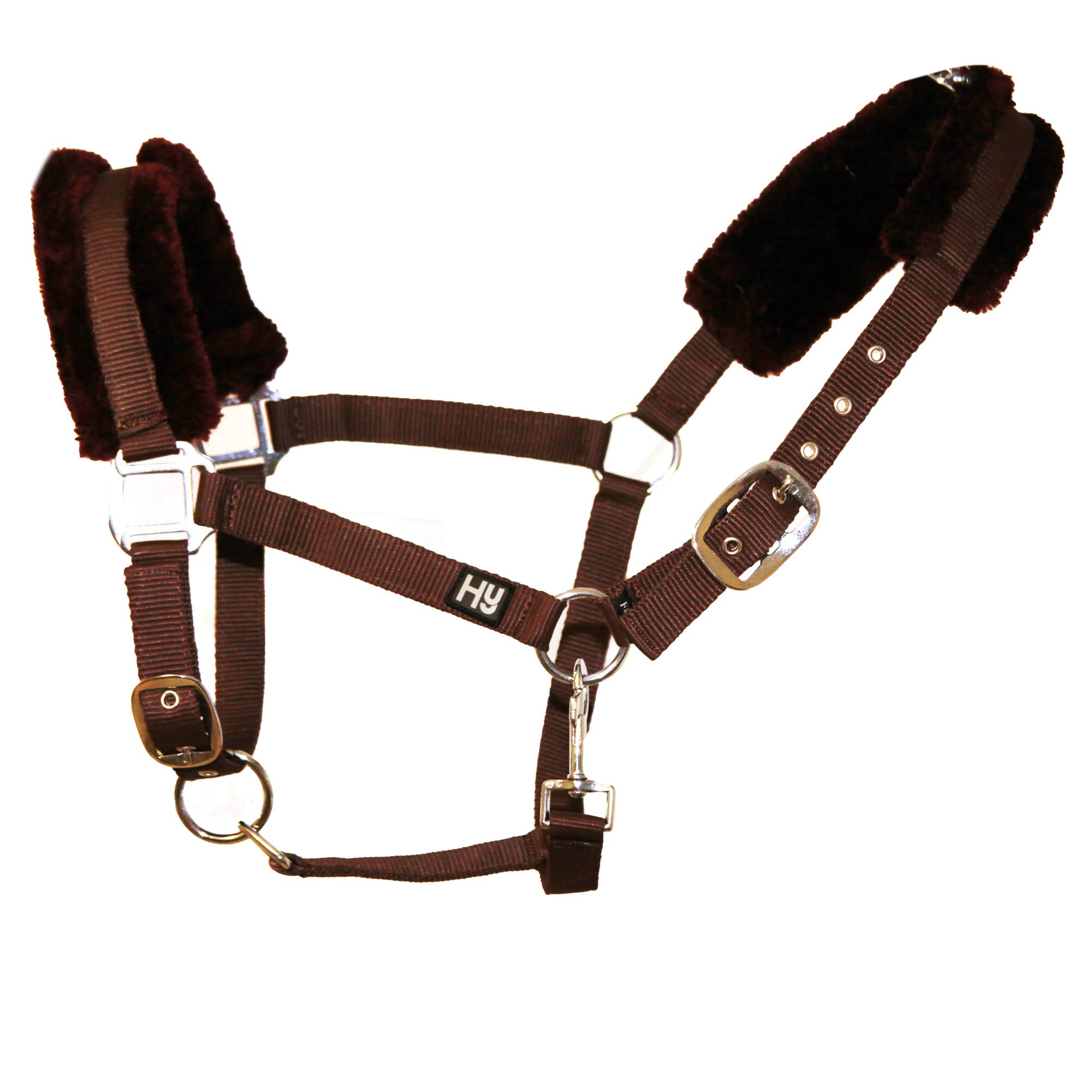 Hy Faux Fur Padded Head Collar Lead Rope