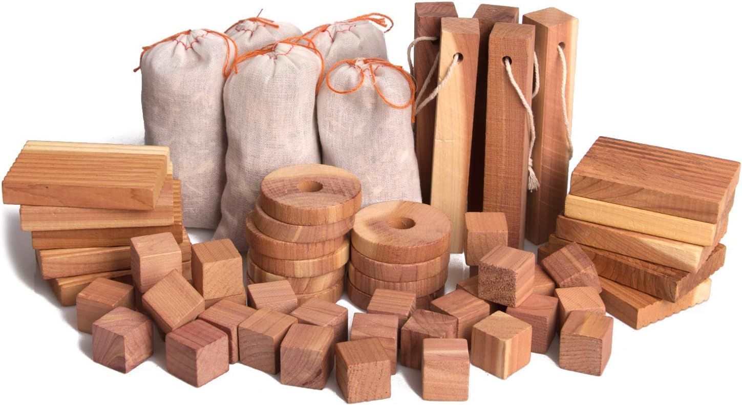 ACMETOP 100 Natural Cedar Wood Moth Repellent Aromatic Moth Balls