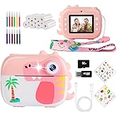 Kids Camera Instant Print,Children Digital Camera Toys with HD Video for Kids Aged 3-12,Christmas Birthday Festival Present for Girls Boys,with 7 Rolls Instant Paper,M3