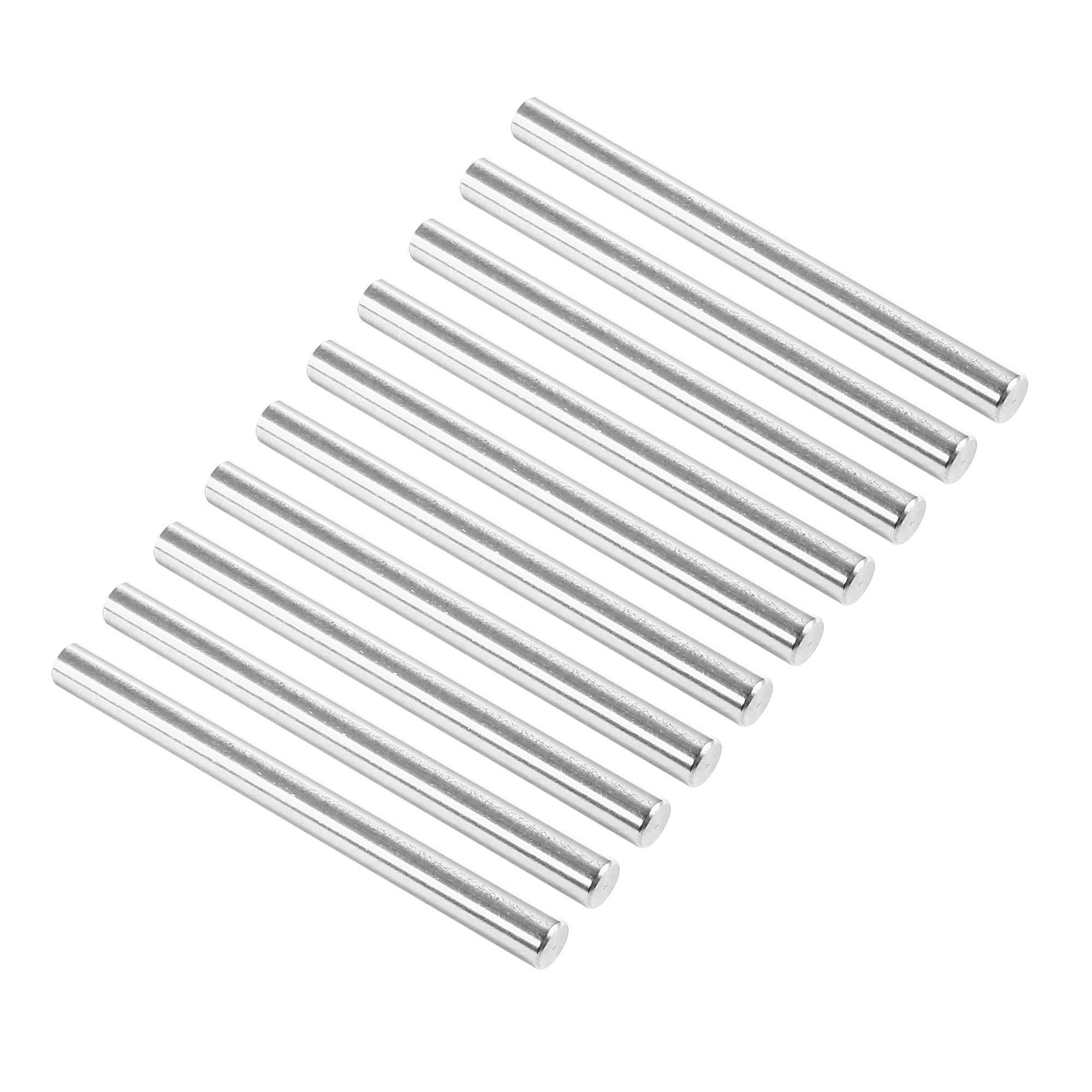 Unifizz 10Pcs 5 x 60mm Dowel Pin 304 Stainless Steel Shelf Pegs Support Shelves Silver Tone