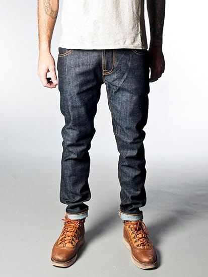 Amazon ヌーディージーンズ Nudie Jeans Thin Finn Organic Dry Twill シンフィン ジーンズ 通販