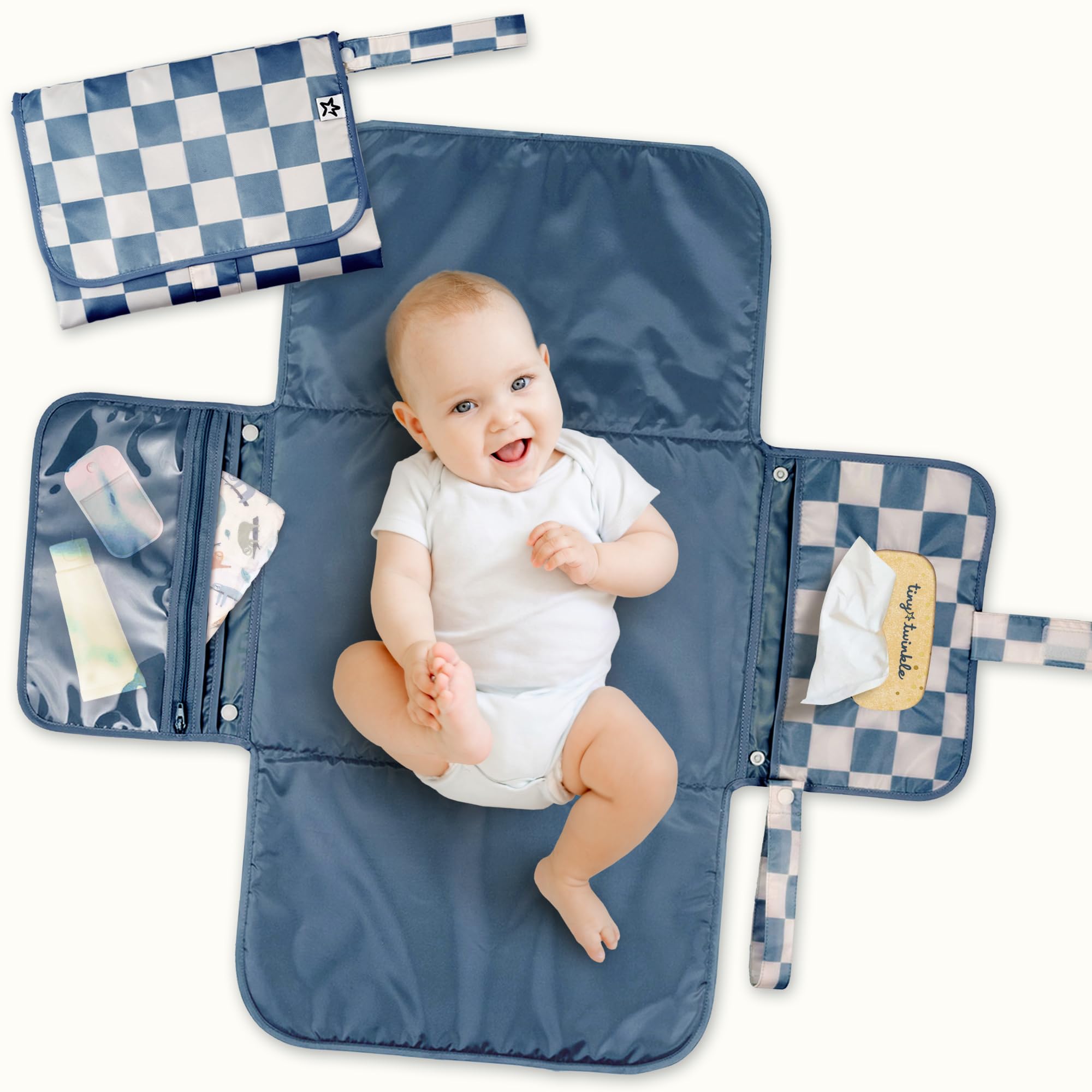 Tiny Twinkle Portable Diaper Changing Pad | Foldable, Waterproof ...