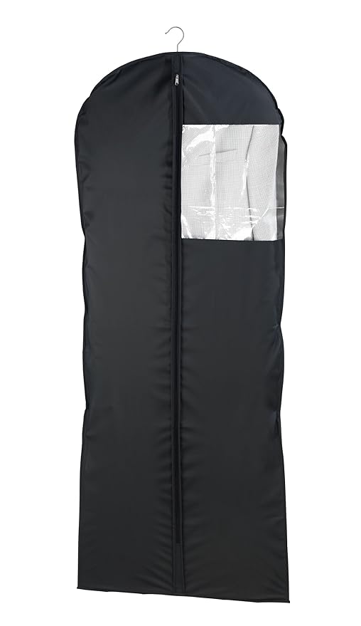 Wenko 43821040100 Kleidersack Deep Black, Kleiderhülle, Polyethylen-Vinylacetat, 60 x 150 cm, schwarz
