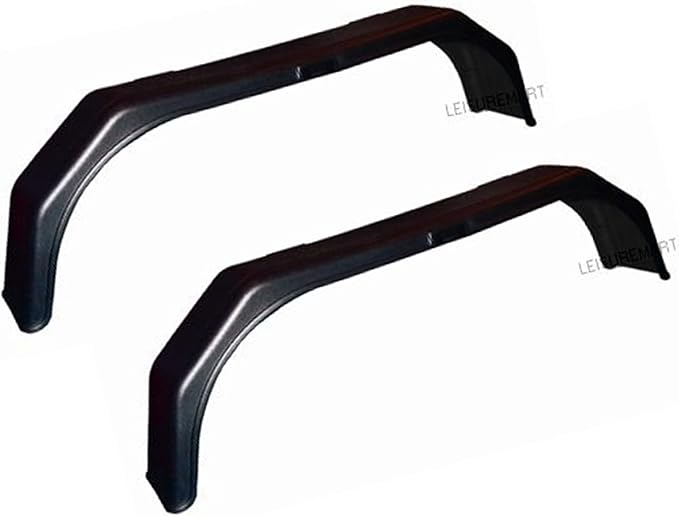 leisure MART A pair of 8" x 59" tandem double plastic trailer mudguards for 13 or 14 inch wheels