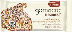 GoMacro Macrobar, Double Chocolate Peanut Butter Chips, 2.3 Ounce