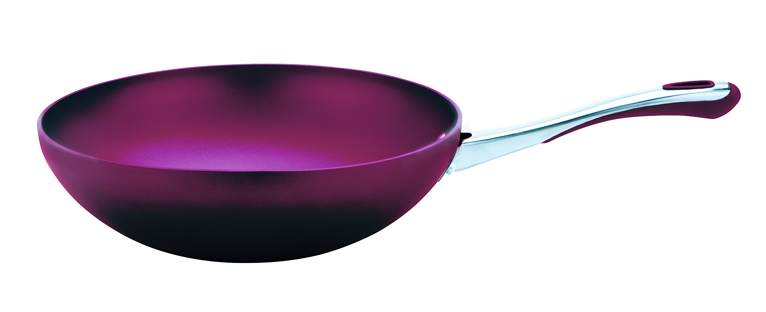 Prestige Prism Induction Aluminium Stirfry, Purple, 28 cm