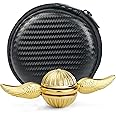 Gold Sphere Fidget Spinner Metal Toys for Kids Adults, Golden Finger Spinning Toy Magic Orb Anxiety Toys, EDC Desk Spinners Toy Spining Toys Prizes for Christmas Stocking Stuffer Birthday Boys Girls