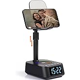 ASEAT Gifts for Men Women, Adjustable Phone Stand Bluetooth Speaker, Birthday Gifts Him Husband, Phone Holder for Kitchen Desk Bedroom, Cool Tech Gadget for Dad Mom Boyfriend, Christmas Ideal