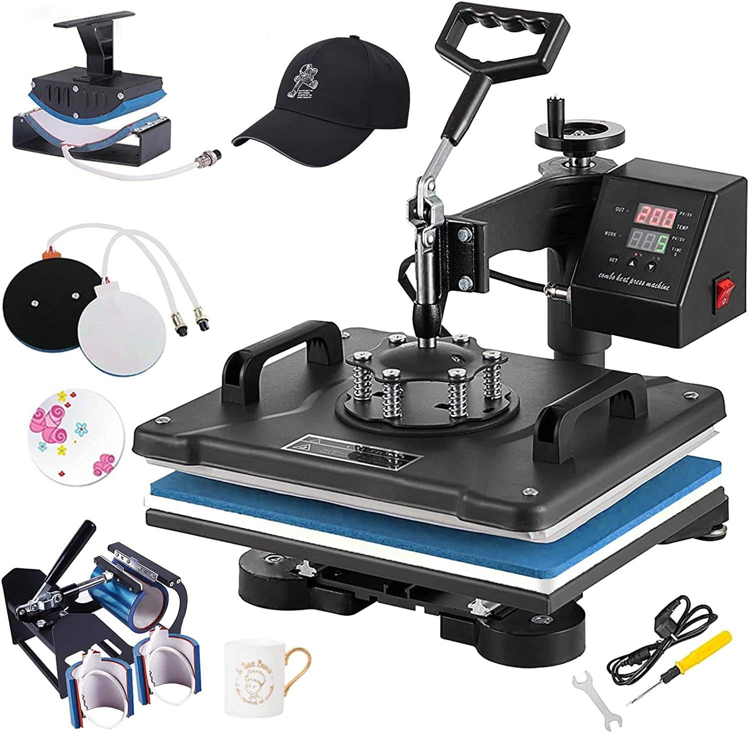 6 in 1 press machine