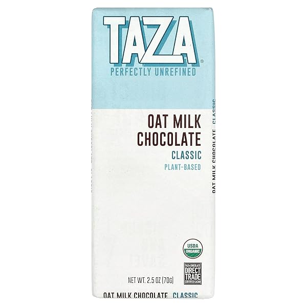 OAT MILK CHOCOLATE – CLASSIC BAR BY TAZA...