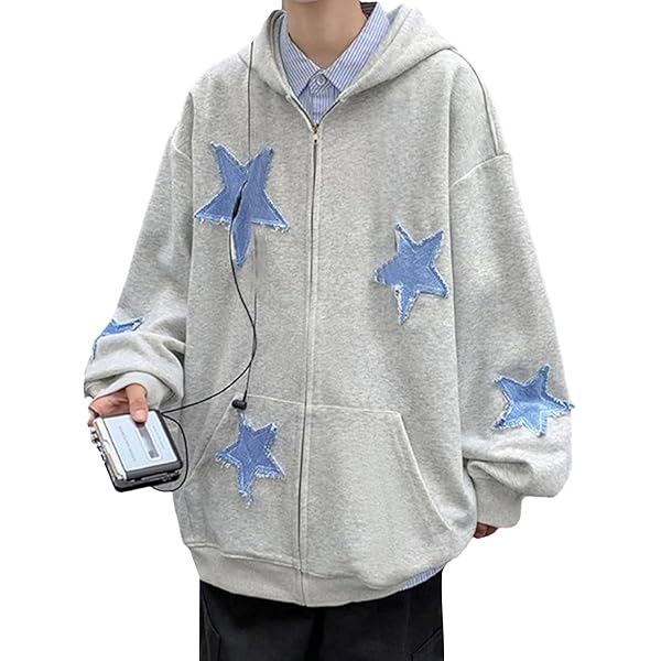 Amazon.com: Coduop Hoodie Sweatshirt for Men Full Zip Up