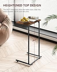 Vantic C Shaped End Table Set of 2, Small Couch