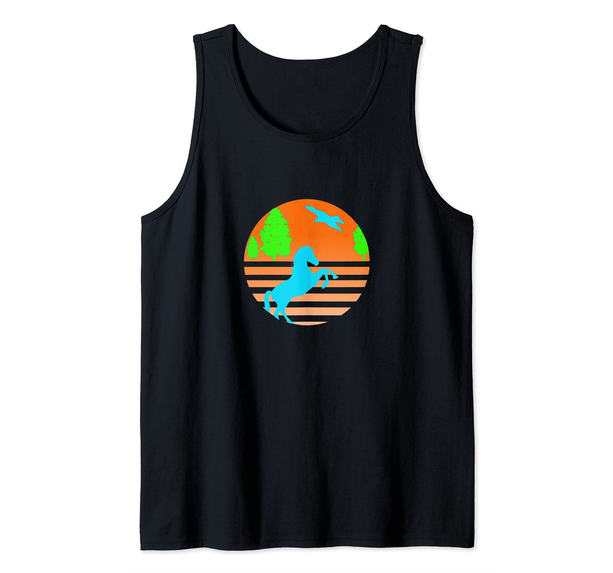 Horse Lovers Country Rural Cowboy Cowgirl Animal Wildlife Tank Top