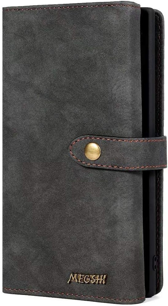 Case for iPhone X/XS [ 3-in-1 Leather Wallet Case] iPhone X/XS Wallet Case Detachable [Hand Strap] [Removable Sleeve ]iPhone X/XS Flip Folio Case with SIX-SEVEN(iPhone X/XS, Black)