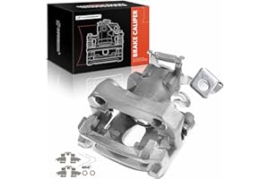 A-Premium Disc Brake Caliper Assembly with Bracket Compatible with Select Toyota Models - Prius 2010-2015, Prius Plug-In 2012-2015, L4 1.8L, Hatchback - Rear Right Passenger Side