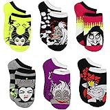 Disney Villains Teen Womens 6 Pack Socks (Teen/Adult)