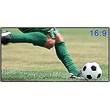 Projection Screen, YOKKAO 100" 16: 9 Portable and Collapsible Wall/Ceiling Mount Projector Screen (125x220cm)- Matte White