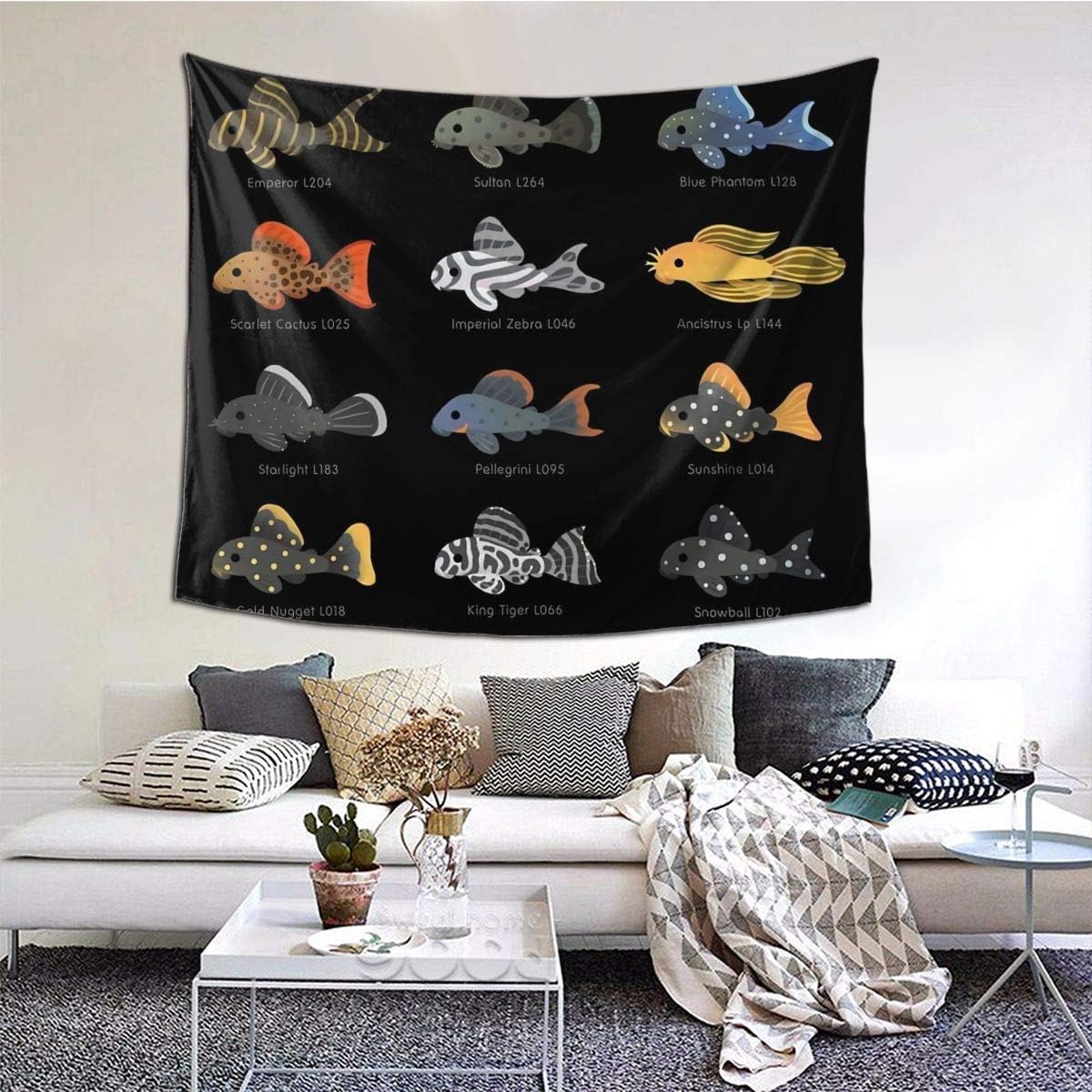 Channy ChannyBigjpg_4x_art_highest_Pleco! - Black Horizontal Versionheng 60 * 51inch