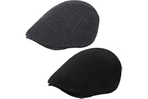 WETOO Men's Flat Cap Gatsby Newsboy Lvy Irish Hats Driving Cabbie Hunting Cap