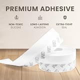 CUQOO White Silicone Seal Strip 10M 33ft Door Window Weatherproof Draft Stopper view 3