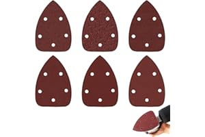60-Piece Sanding Pad Set - 6 Grits, for Wood, Metal, Plastic, Stone - Hook and Loop Design, Ideal for DIY and Professional Sa