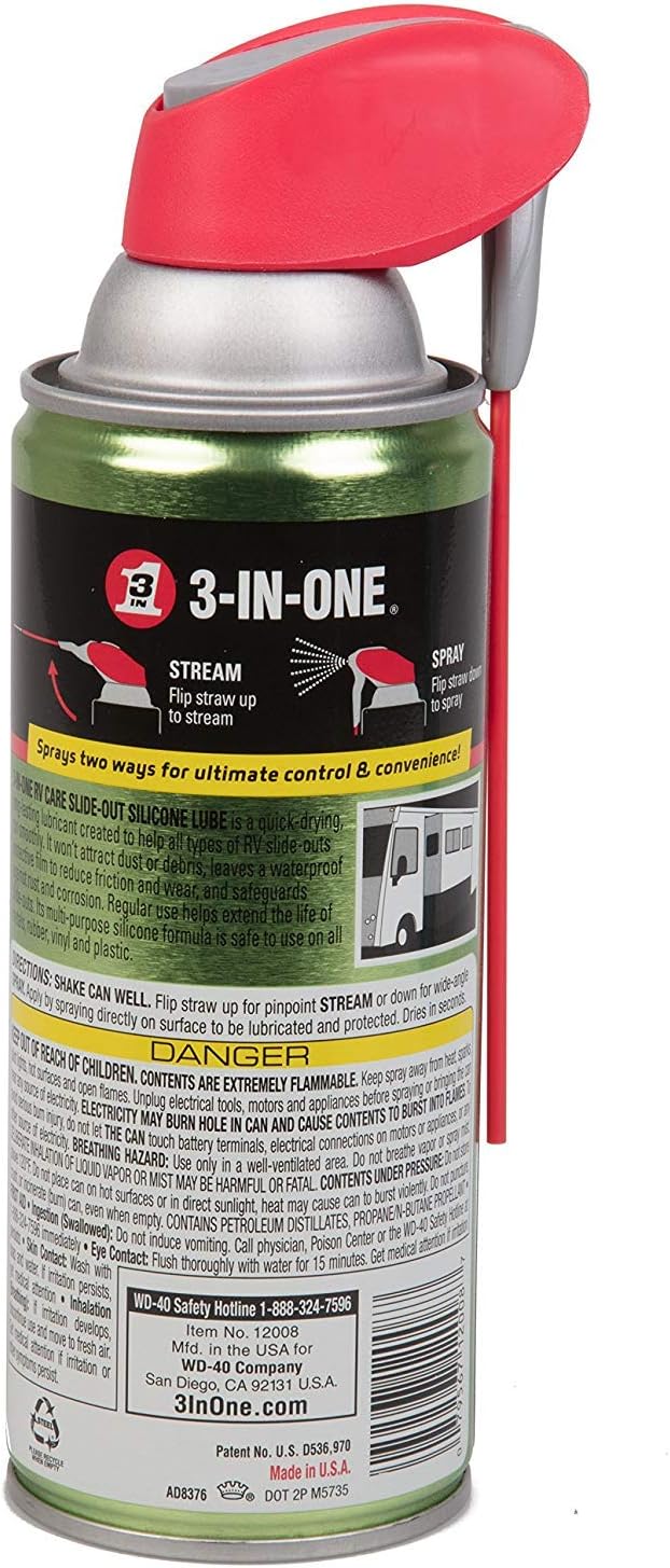 3 in One RVcare Slide Out Silicone-11 Ounce and RV Care Window -Track Dry Lube: Automotive
