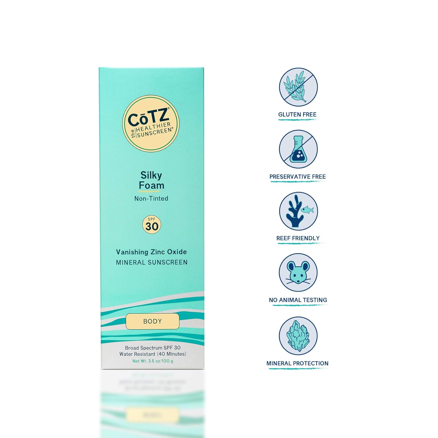 cotz silky foam spf 30