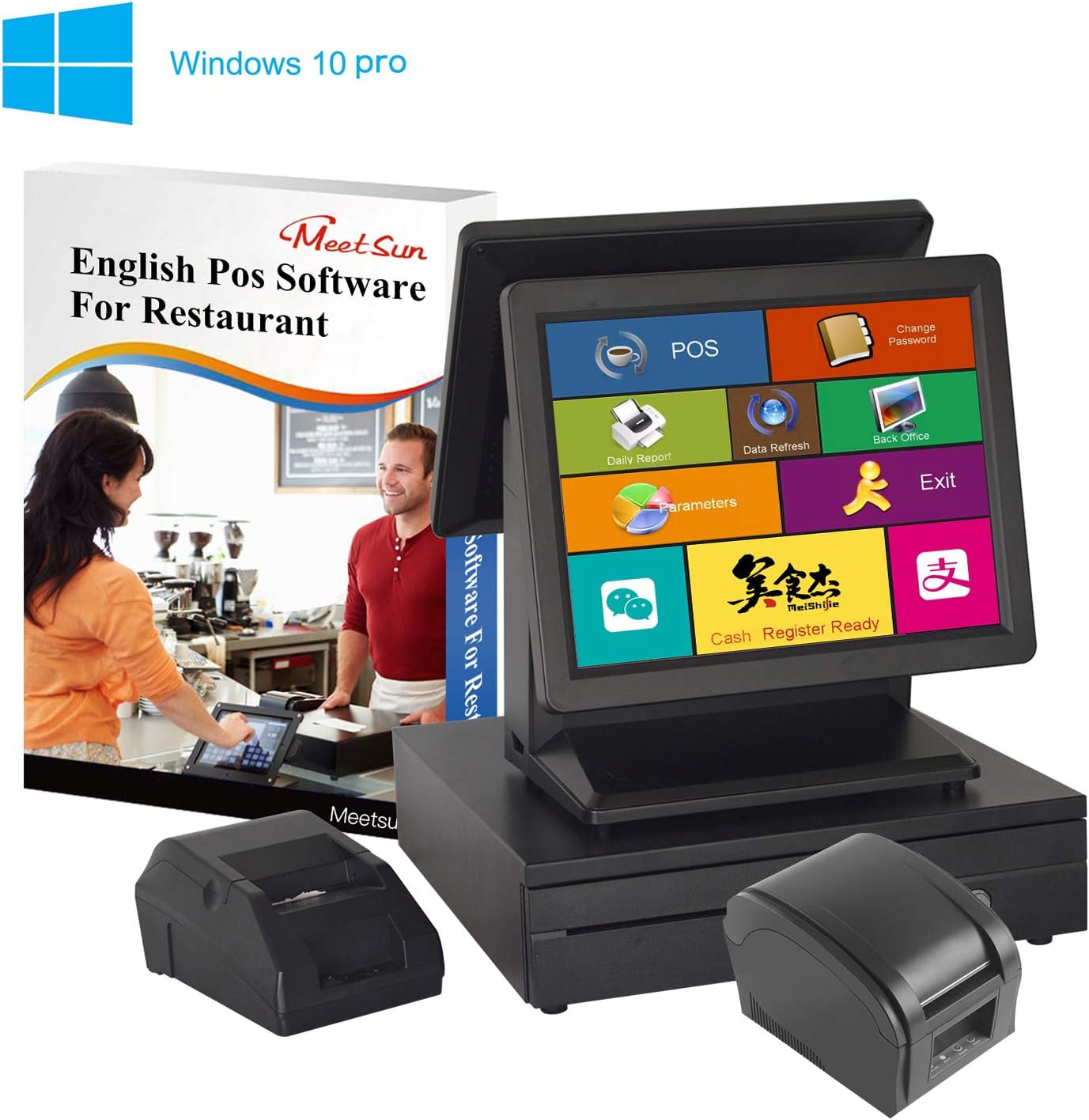 Amazon Com Meetsun All In One Pos System Cash Register For