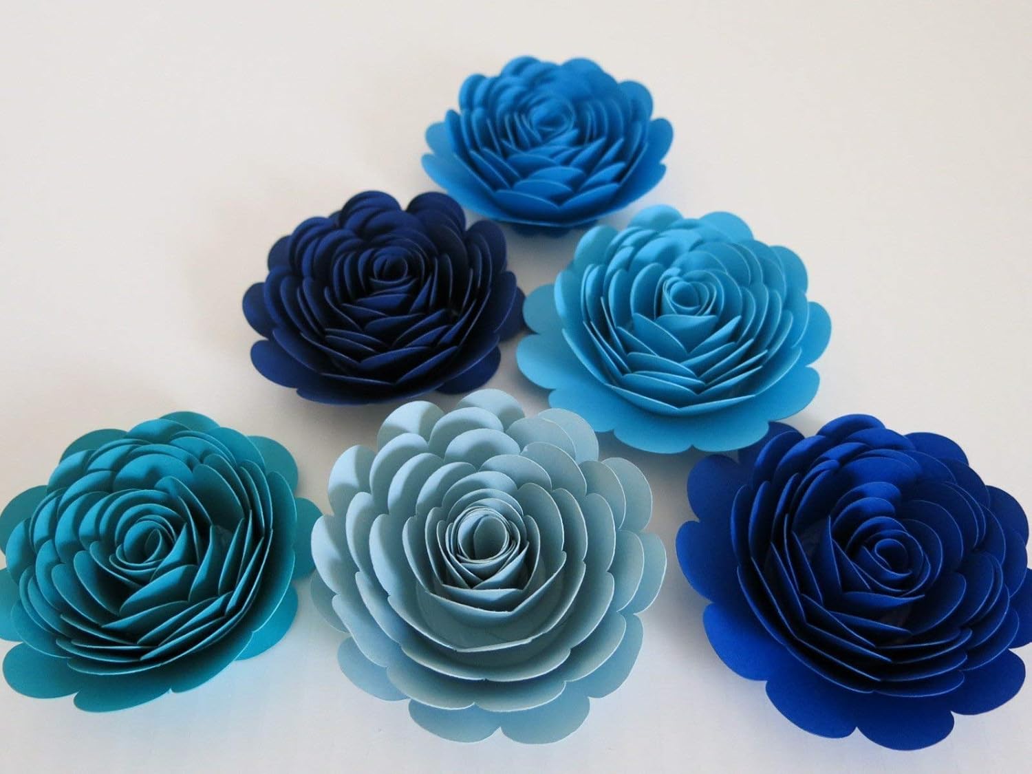 blue flower centerpieces for baby shower