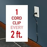 Command Round Cord Clips Damage Free Hanging Cable Clips 13 Clear +16 Strips view 4