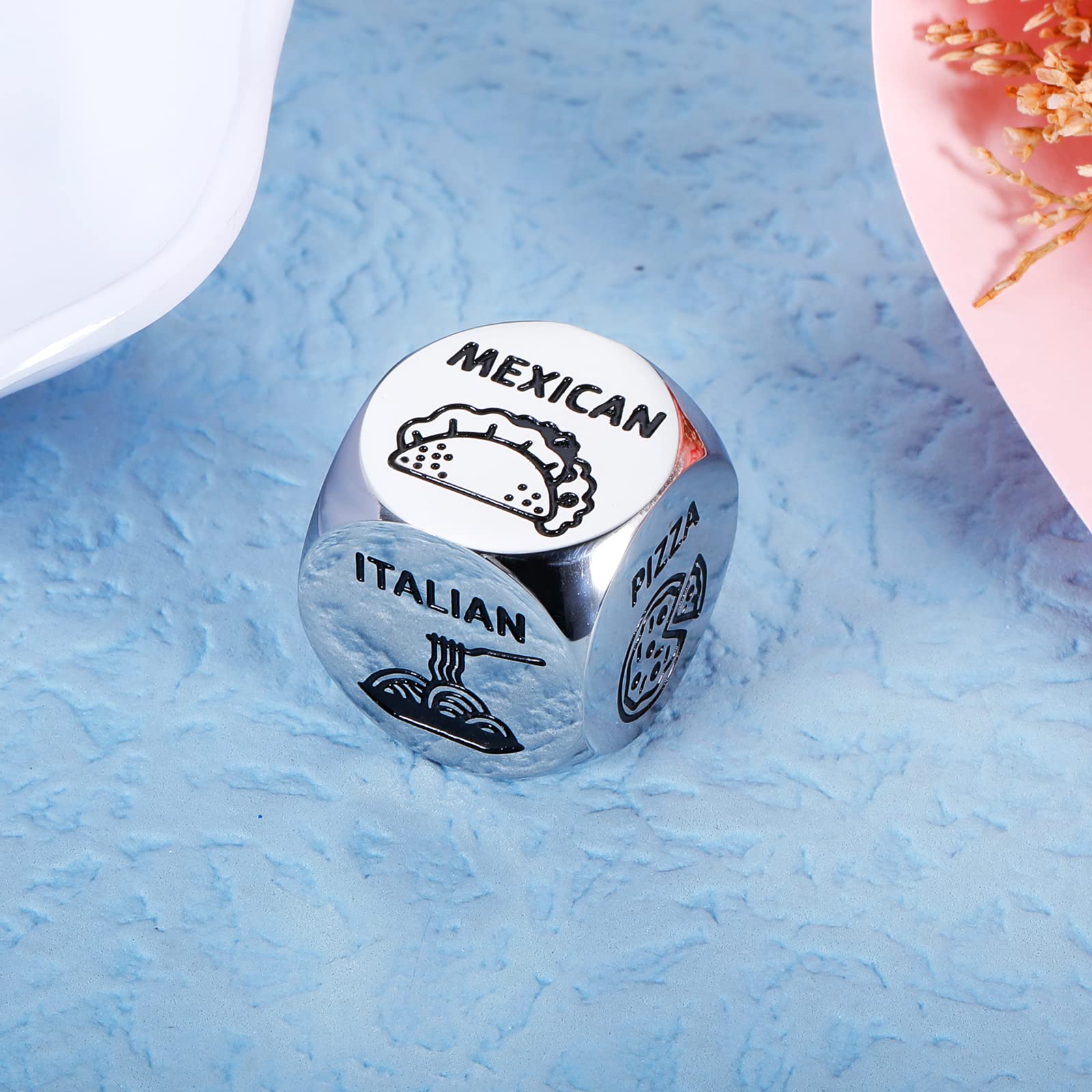 Anniversary Date Night Gifts for Couples Food Decision Dice Valentines Day Gifts for Him Her Boo Basket Stuffer Christmas Birthday Gifts for Husband Wife Boyfriend Girlfriend Funny Gifts for Men Women
