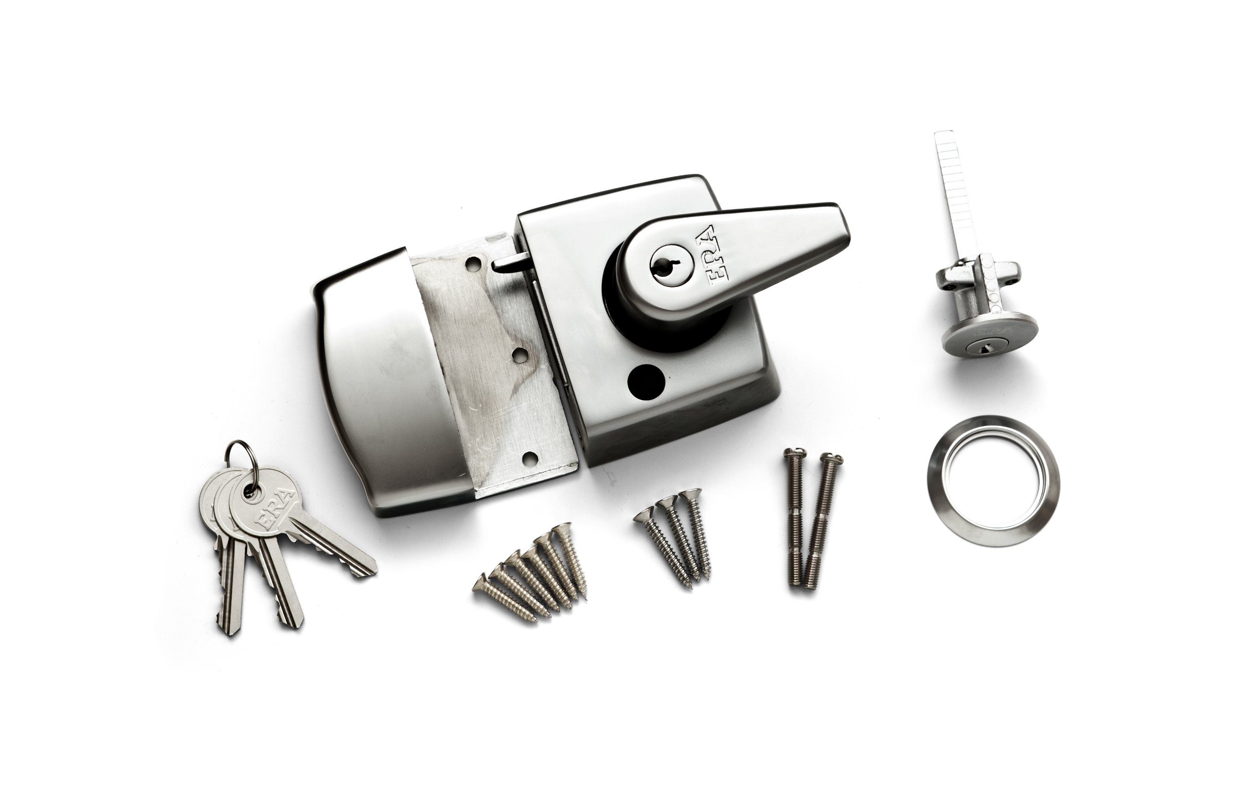 ERA 183-35-1 40mm High Security Nightlatch with Satin Chrome Body