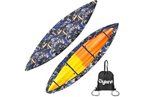 Waterproof Kayak Cover, 10 FT-11.4 FT Canoe Covers Kayak Accessories, Boat Outdoor Oxford Storage Marine Cockpit Dust Cover U