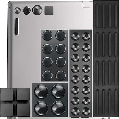 Jiehaojia 48Pcs Black Rubber Pads Self Adhesive Bumper Pads Kit for Keyboard