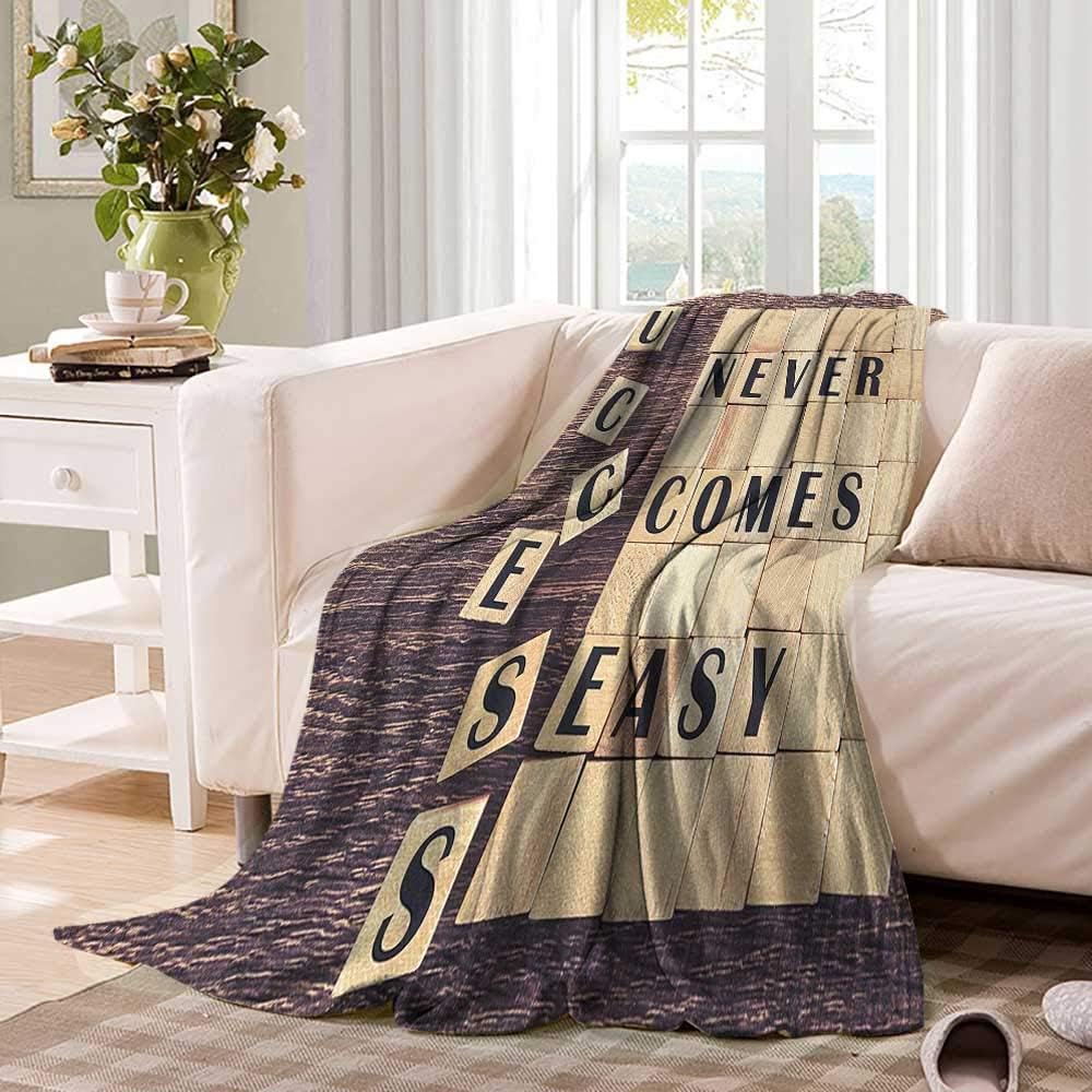 Inspirationalblanket Throw blanketSuccess Never Comes Easy Quote on
