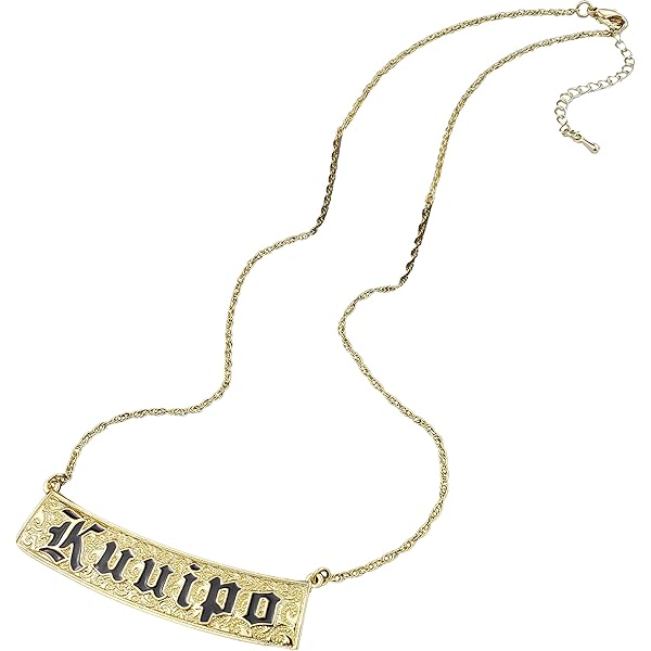 Amazon.com: Gold Hawaiian Kuuipo Bar Necklace : Handmade