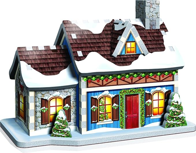 3d puzzle christmas village